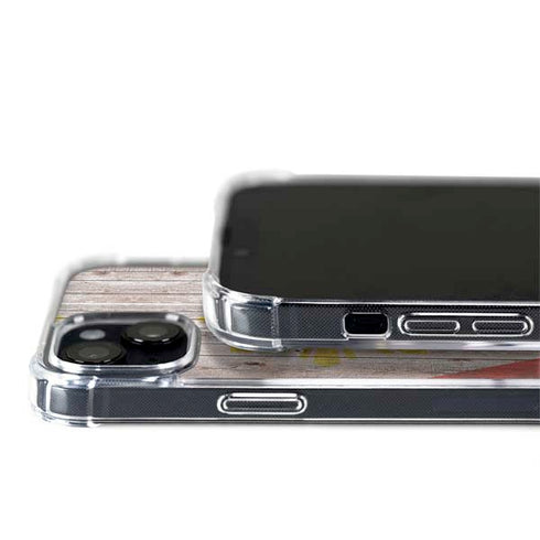 Philippines Flag Dark Wood iPhone 15 MagSafe Case